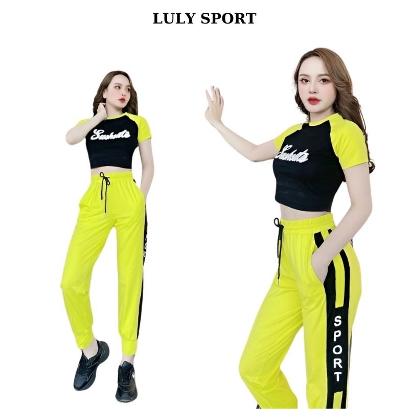 Bộ tập thể thao LULY SPORT chất cotton mềm mịn đẹp, mát, thấm mồ hôi tốt, phù hợp cho đội nhóm