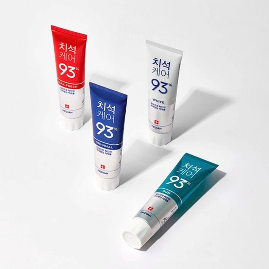 Kem Đánh Răng Giúp Trắng Răng, Giảm Ố, Loại Bỏ Mùi Hôi, Chống Sưng Nướu Median Dental IQ 93% Toothpaste 120g