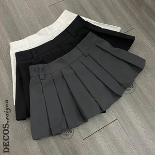 CHÂN VÁY XẾP LI LƯNG THẤP Y2K | DECOS.SAIGON