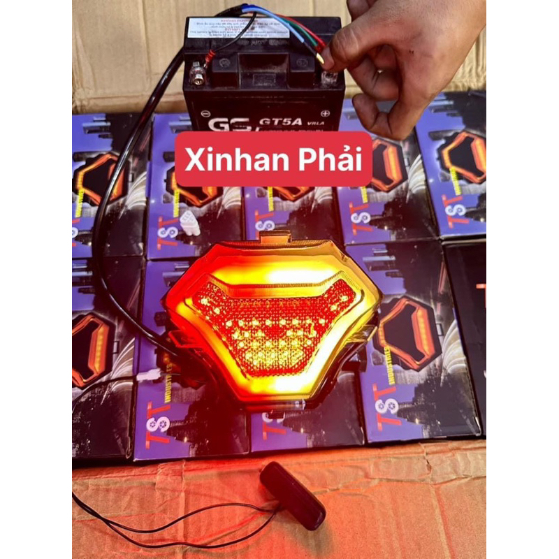 Đèn hậu TST R3 cho ex 150, y15zr, MXking .... có chớp stop