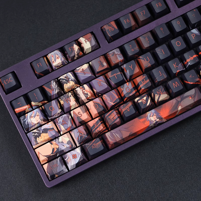 Bộ Keycap Honkai Impact Fuhua Model, chất liệu PBT