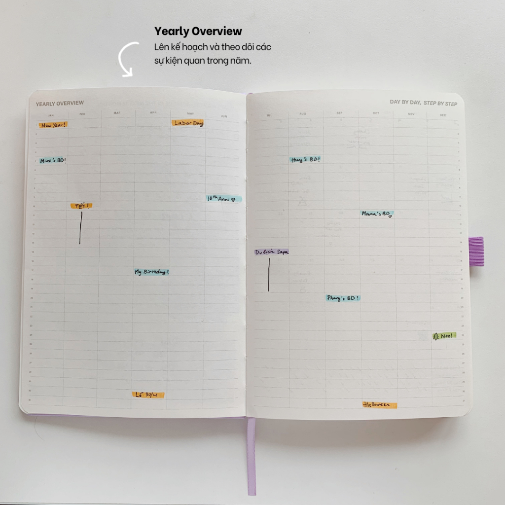 Sổ Tay Lên Kế Hoạch 2024 The Essential Planner | Sổ Planner Cao Cấp Không Ghi Sẵn Ngày