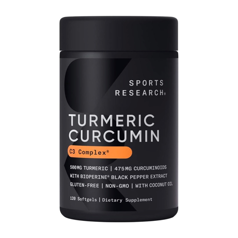 Nghệ nano Sports Research Turmeric Curcumin C3 Complex 500mg 120 viên USA