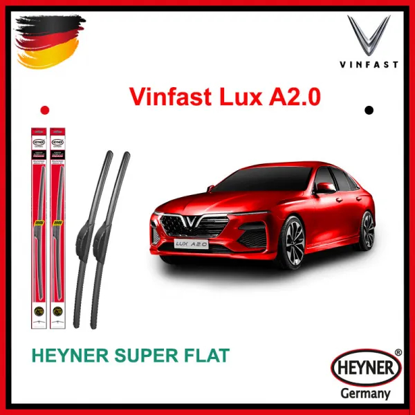 Cặp gạt mưa Heyner Super Flat cho xe Vinfast Lux A kèm adapter
