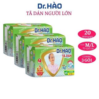 Tã dán người lớn enterone Dr.Hào size M/L gói 20 miếng {Combo 3 gói}