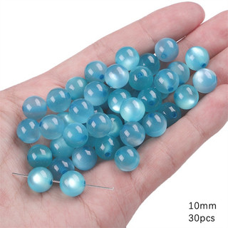 Viên đá mắt mèo làm vòng handmade set 10v