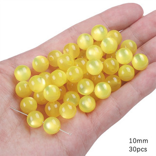 Viên đá mắt mèo làm vòng handmade set 10v