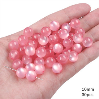 Viên đá mắt mèo làm vòng handmade set 10v