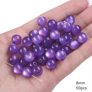 Viên đá mắt mèo làm vòng handmade set 10v