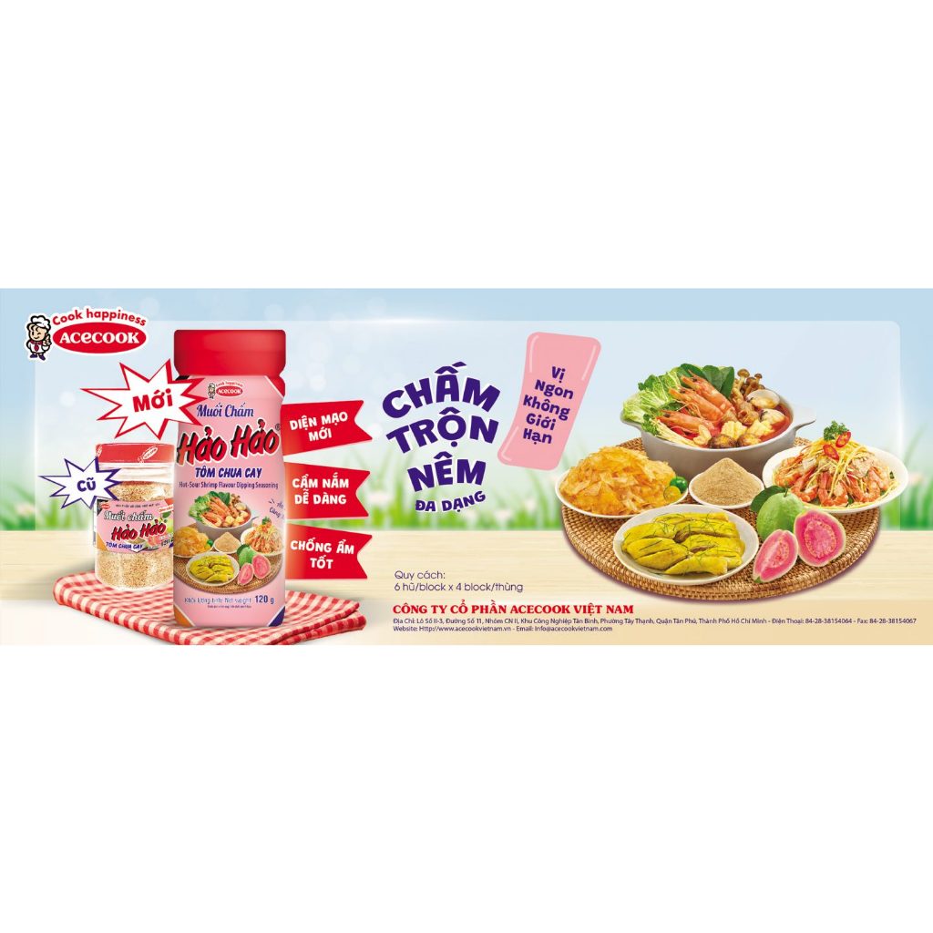 Muối Hảo Hảo Acecook Lọ 120gr