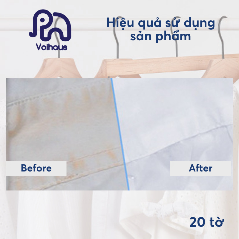 Giấy Tẩy Trắng Quần Áo Denkmit 20 Tờ - Hàng Đức