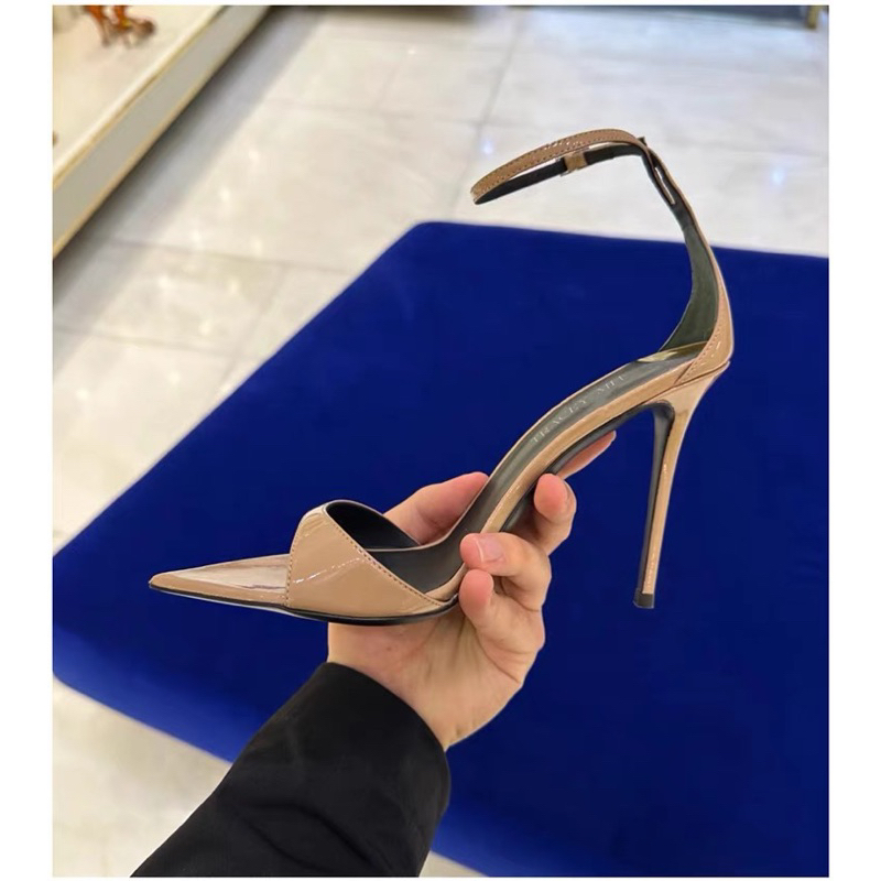 ORDER 🌼 Giày Korea mũi nhọn da bóng 8,5-10cm 33-40