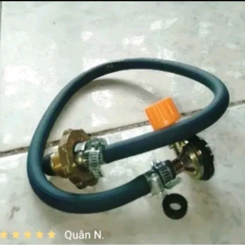 Dây Nạp Gas Bình Mini Phổ Thông Đầu Nối Dạng Cài Khóa Tặng 2 Cái Ron Van Mini Dây Sạc Gas Mini Đuôi Cài Khóa
