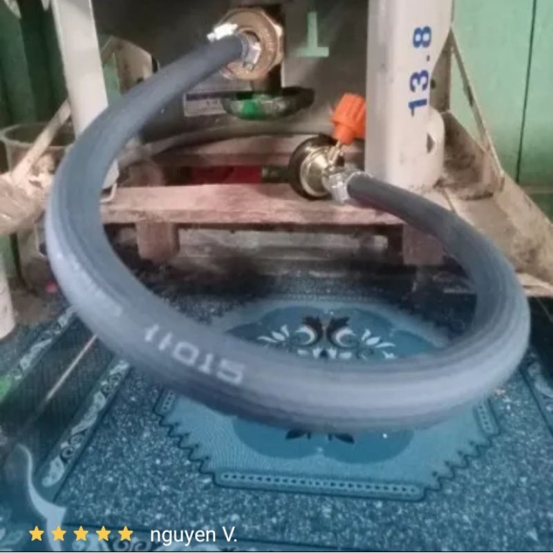 Dây Nạp Gas Bình Mini Phổ Thông Đầu Nối Dạng Cài Khóa Tặng 2 Cái Ron Van Mini Dây Sạc Gas Mini Đuôi Cài Khóa