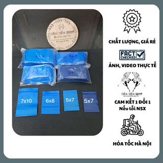 Gói 100c túi zip mini 2 mặt màu xanh dương size to đựng đồ tránh thất lạc tiện dụng tientienshop