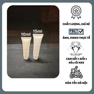 Tuýp nhựa trắng mini 10ml, 15ml đựng chiết mỹ phẩm tiện dụng tientienshop
