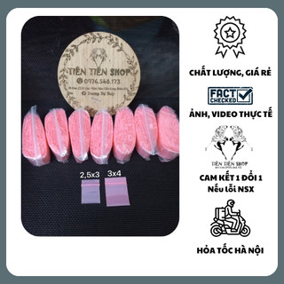 100c túi zip màu hồng nhạt đựng trang sức, phụ kiện, đồ nhỏ tránh thất lạc đồ đạc tiện dụng tientenshop