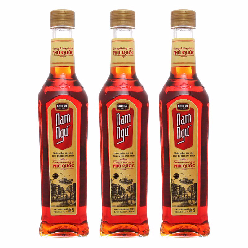 Nước Mắm Nam Ngư Chinsu Hàng Chuẩn, Thơm Ngon Đậm Đà Chai 500ml,750ml, 900ml. Nam Ngư Phú Quốc Ngon hảo Hạng.