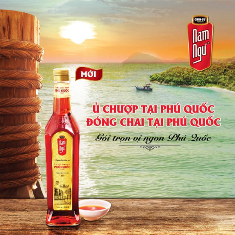 Nước Mắm Nam Ngư Chinsu Hàng Chuẩn, Thơm Ngon Đậm Đà Chai 500ml,750ml, 900ml. Nam Ngư Phú Quốc Ngon hảo Hạng.