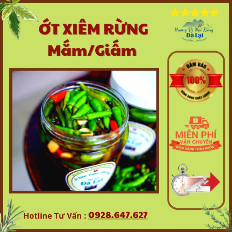 Ớt Xiêm Rừng Nhà Chạm Vị Ngâm Mắm Nhĩ Rất Thơm