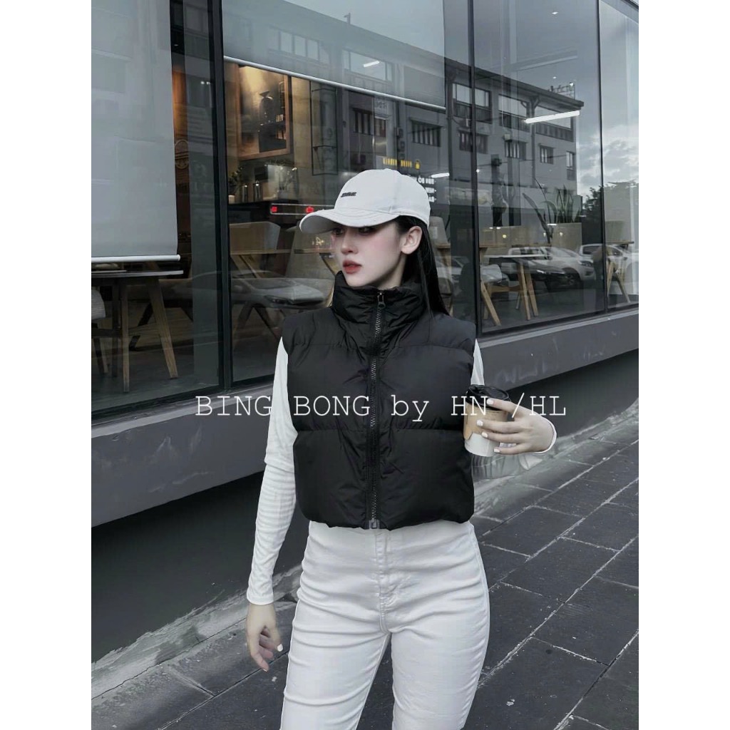 Áo khoác phao nữ gile cổ đứng, áo khoác mùa đông thời trang 10 | BigBuy360 - bigbuy360.vn