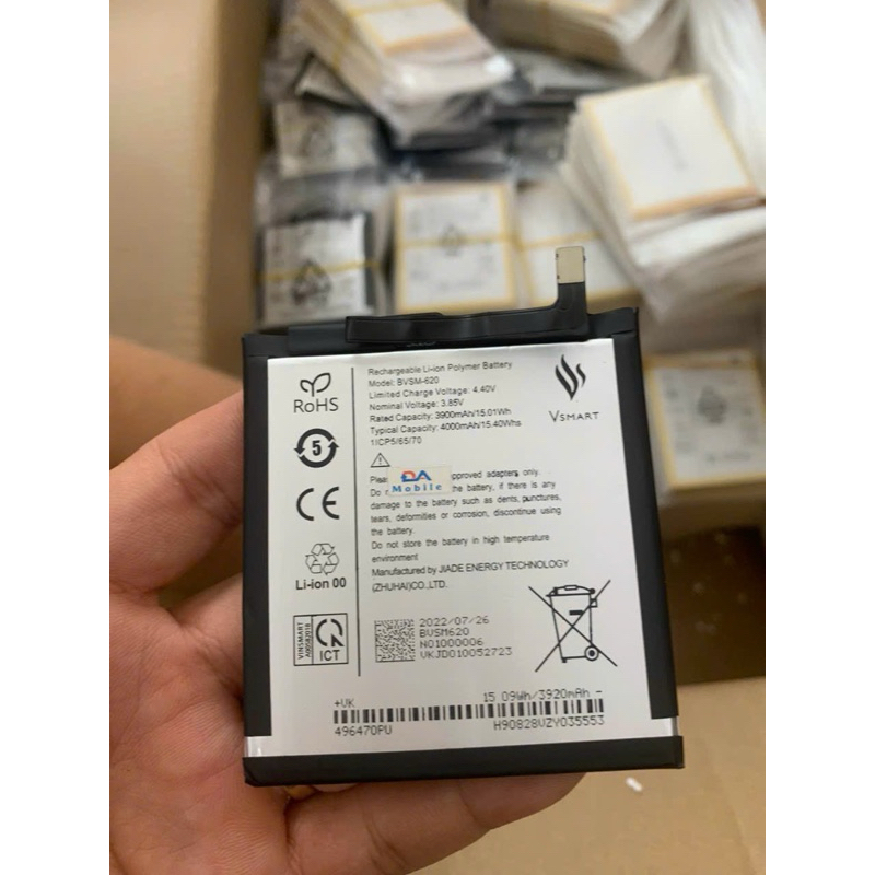 Pin Vsmart Live 1  V620 New Zin Hãng Cam kết từ nhà máy Vsmart