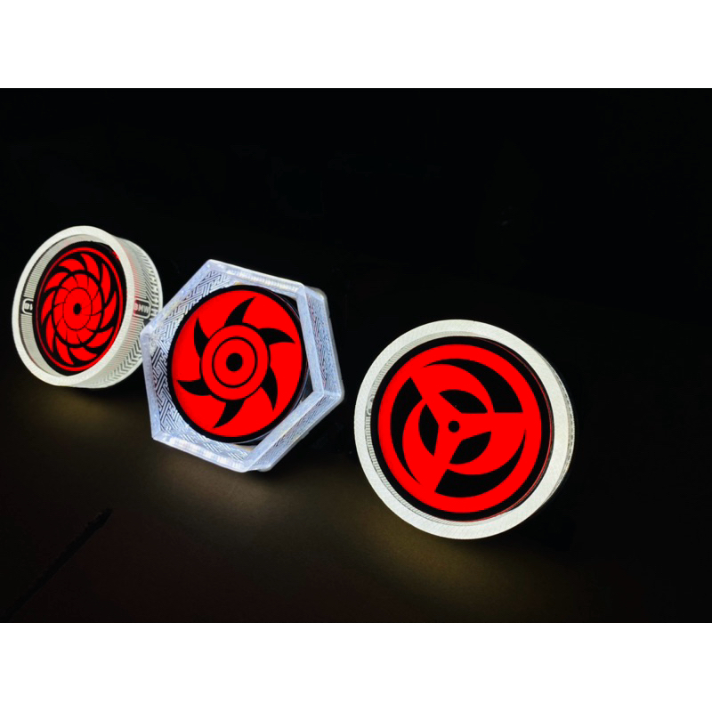 Mắt xoay Sharingan 3 inch led đỏ