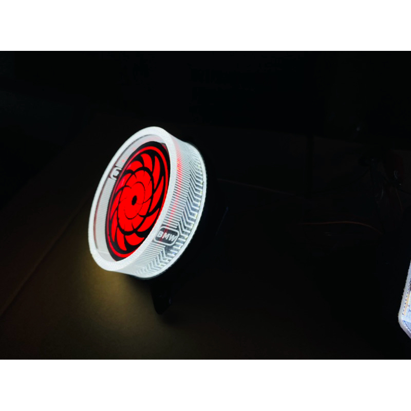Mắt xoay Sharingan 3 inch led đỏ