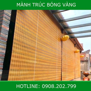 Mành rèm tre trúc ngoài trời 2mx2m, mành sáo tre che nắng mưa ngoài trời.