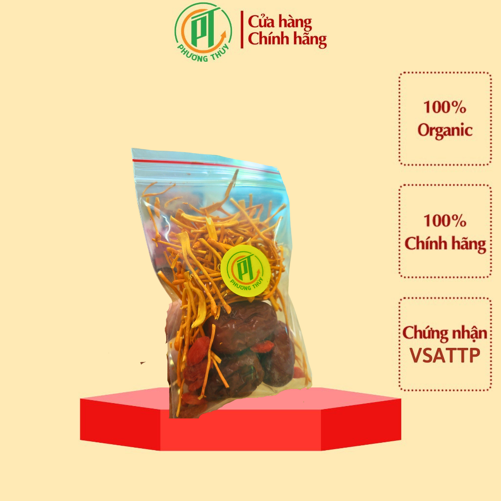 Set trà đông trùng hạ thảo mix sẵn vị dưỡng nhan tăng cường sức đề kháng - Thế Giới Đông Trùng Hạ Thảo