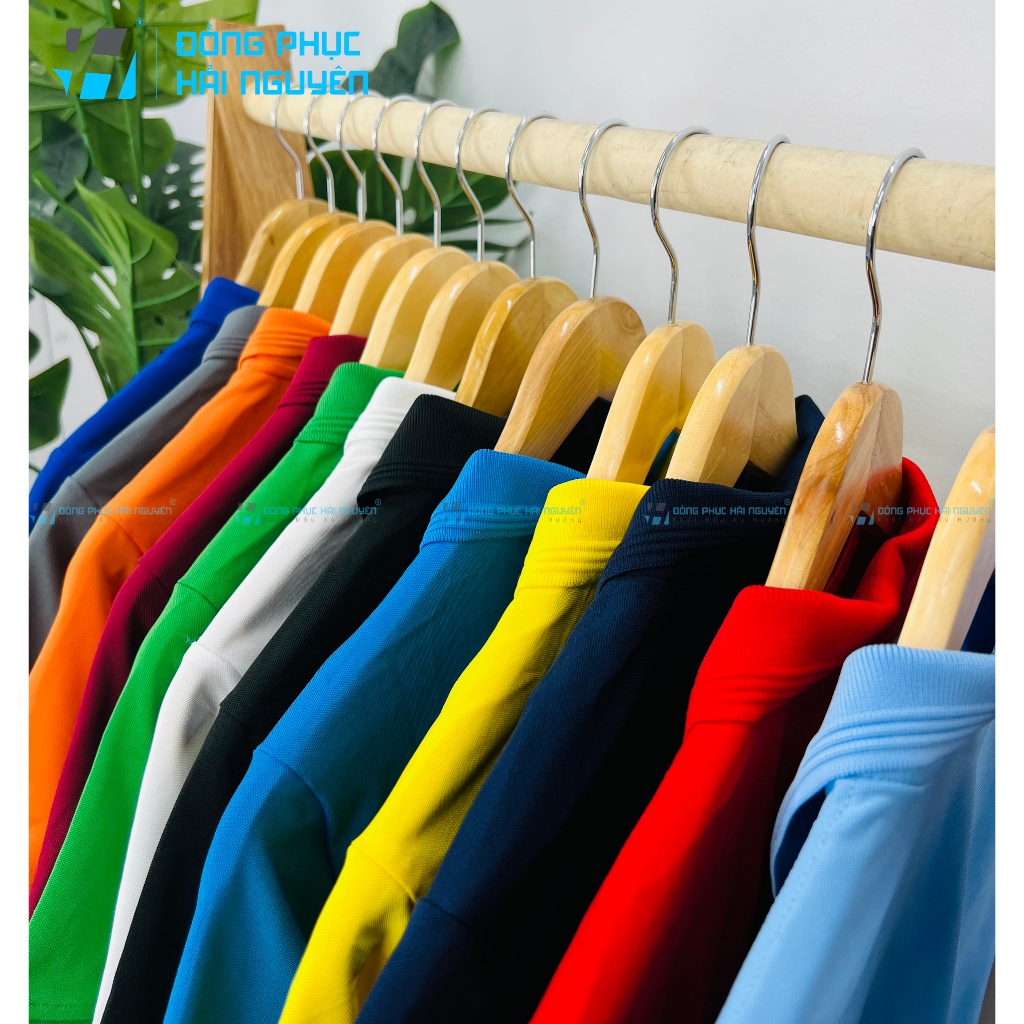 Áo thun polo 100% cá sấu bo gân dành cho Nam Nữ màu Đỏ Đô