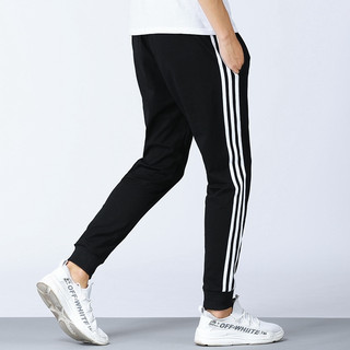 QUẦN JOGGER NỈ NAM NỮ PHỐI SỌC MÀU ĐEN ĐỎ XÁM PHONG CÁCH THỂ THAO HÀN QUỐC DÁNG DÀI BO CHÂN S0