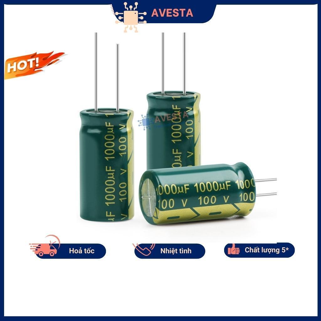 Tụ hóa 100V 10uF-1000uF tần số cao chất lượng cao Avesta