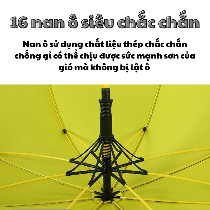 Ô Che Mưa Domino Siêu Lớn Dù Đi Nắng 16 Nan Chất Vải Cao Cấp