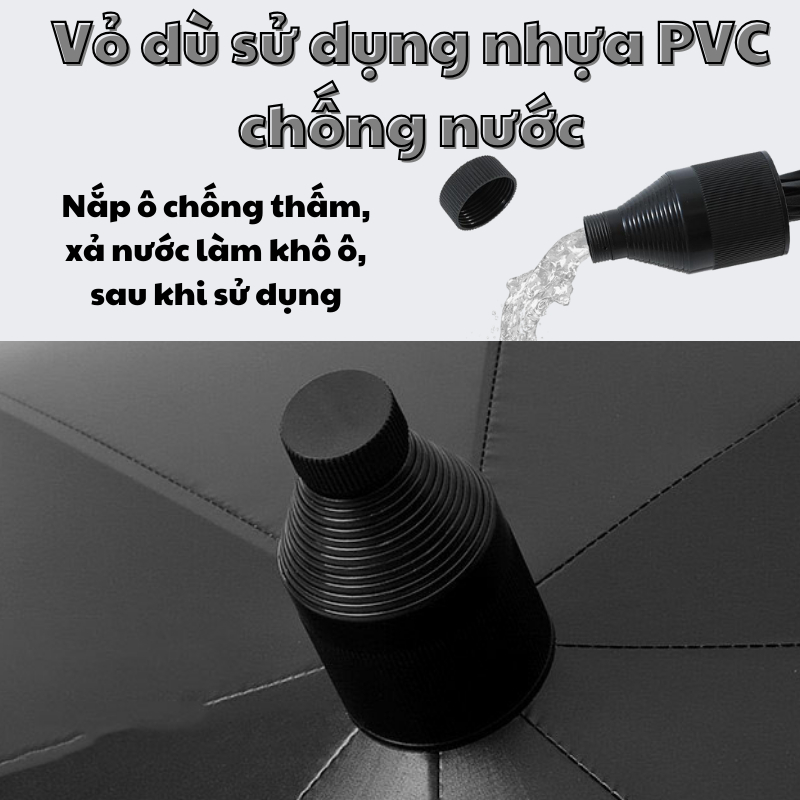 Ô Che Mưa Domino Siêu Lớn Dù Đi Nắng 16 Nan Chất Vải Cao Cấp