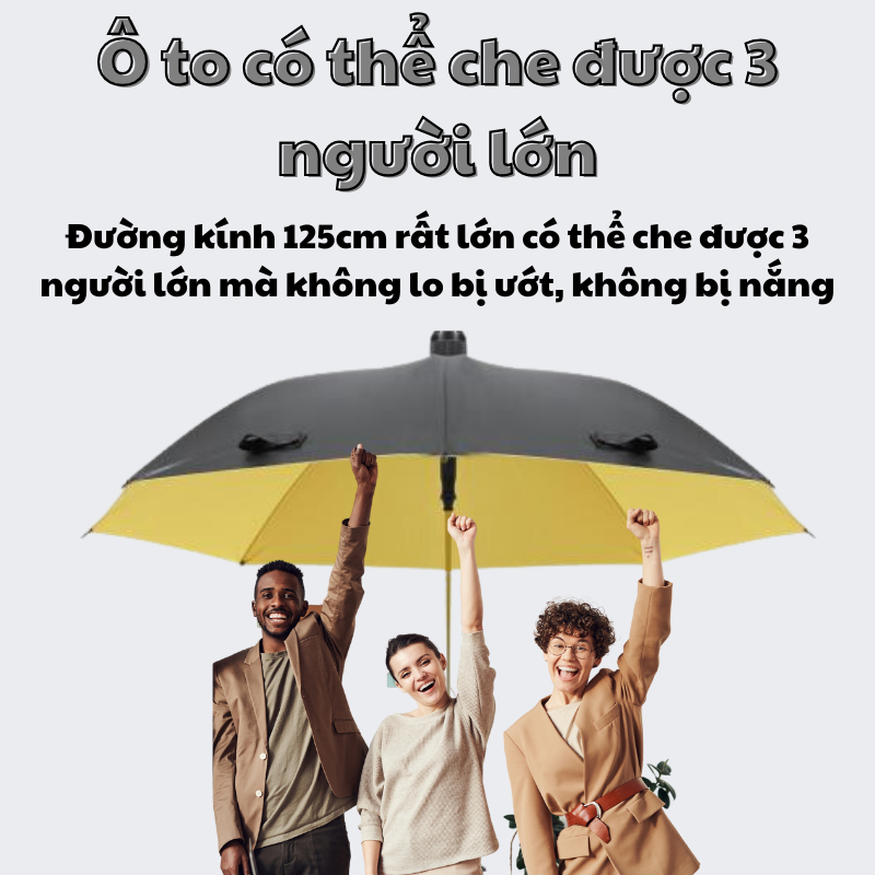 Ô Che Mưa Domino Siêu Lớn Dù Đi Nắng 16 Nan Chất Vải Cao Cấp