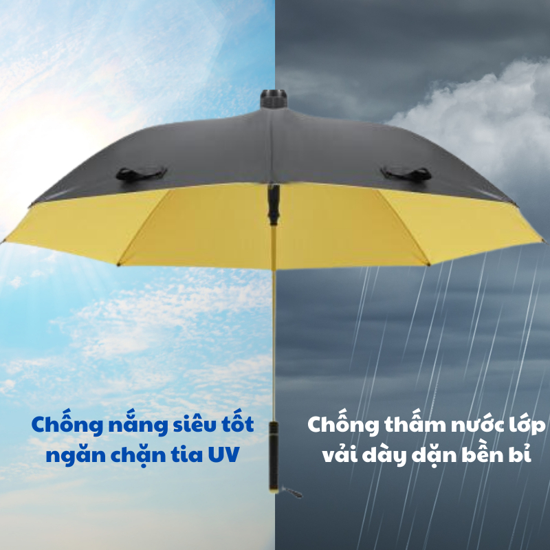 Ô Che Mưa Domino Siêu Lớn Dù Đi Nắng 16 Nan Chất Vải Cao Cấp