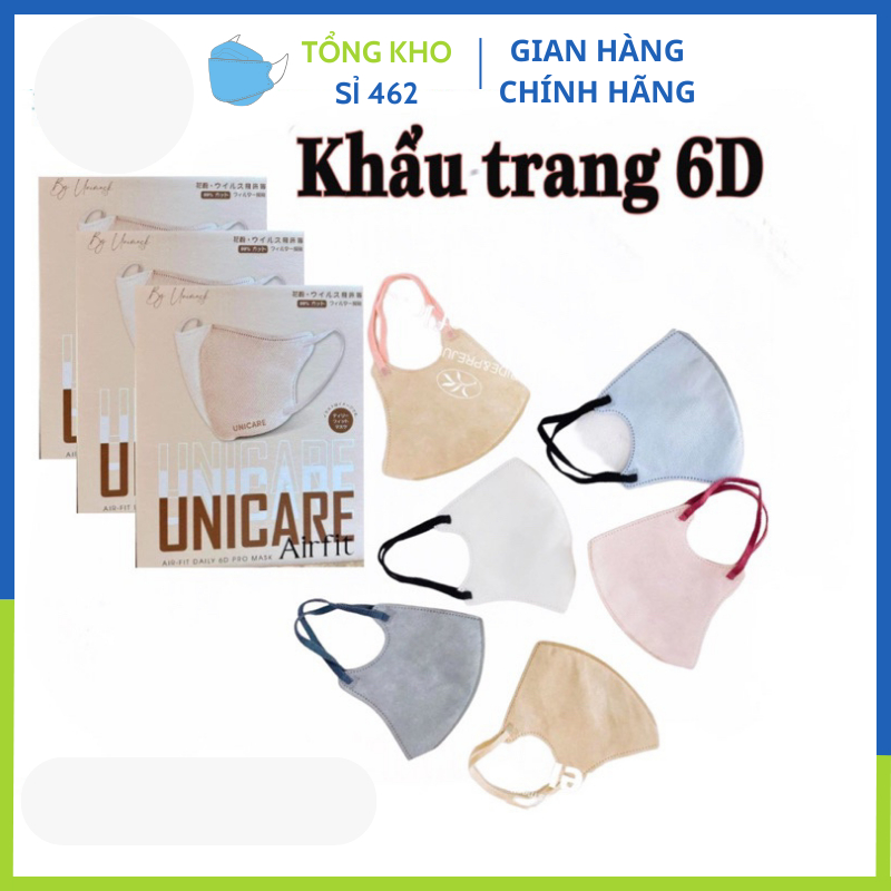 Khẩu trang 6D Unicare Promask Mẫu Thời Trang Mới Cực Sang, Xịn, Mịn