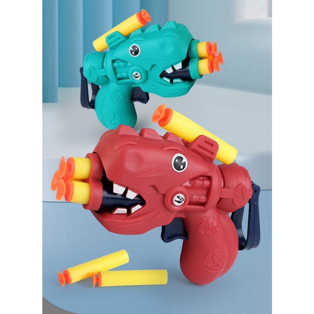 Súng đồ chơi, Đồ chơi viên xốp, Đồ chơi khủng long kèm viên xốp cực vui và hấp dẫn cho trẻ em