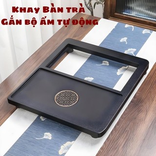Khay gỗ uống trà, tráng cốc chén, chống nấm mốc, lỗ thoát nước, lịch sự, ngăn nắp và bền bỉ [Lỗi Đổi Trả]