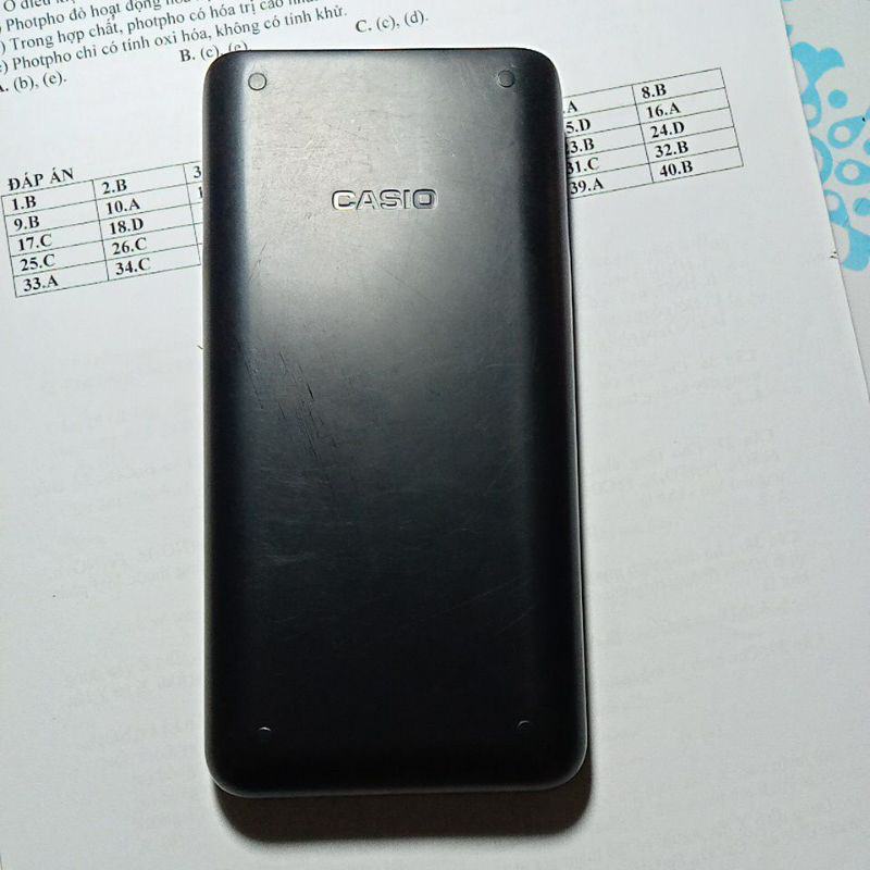 Nắp máy tính casio fx 570 vn 2nd edit cũ.