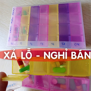 Hộp đựng thuốc chia thuốc nhắc uống thuốc 7 ngày 4 buổi