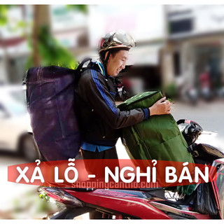 Balo giao hàng vải bố 65L balo dọn trọ vải jean 63L túi đựng quần áo chăn màn