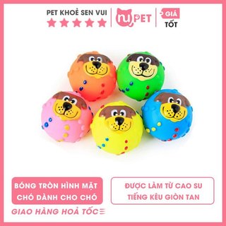 Đồ chơi bóng hình mặt chó cho chó mèo