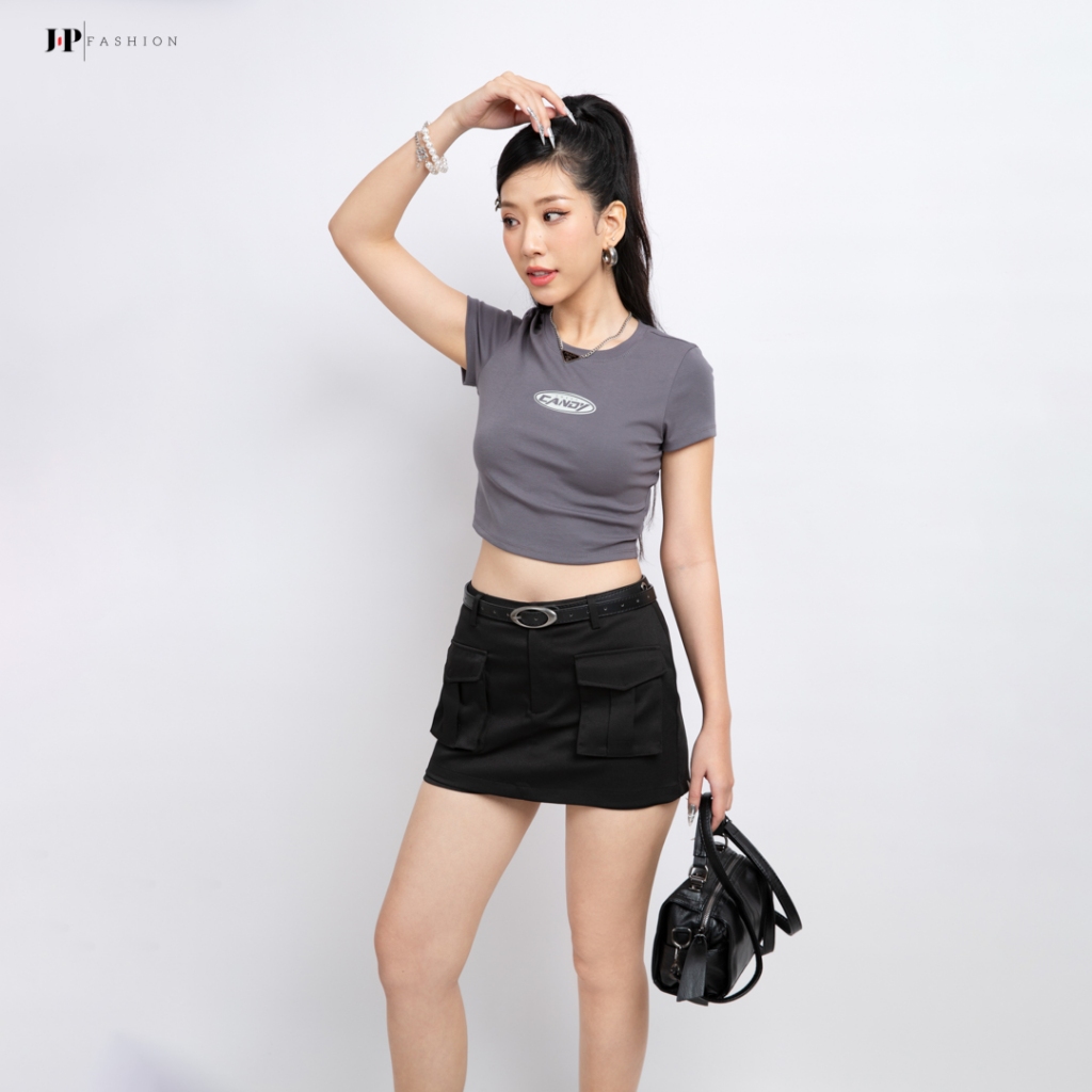 Áo Thun Croptop Ngắn Tay JP Fashion 10209183