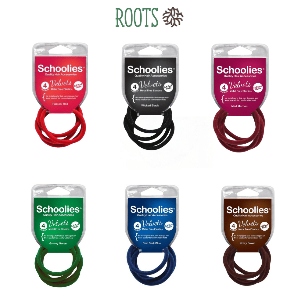 Dây Cột Tóc Nhung, Velvets Metal Free Elastics - SCHOOLIES