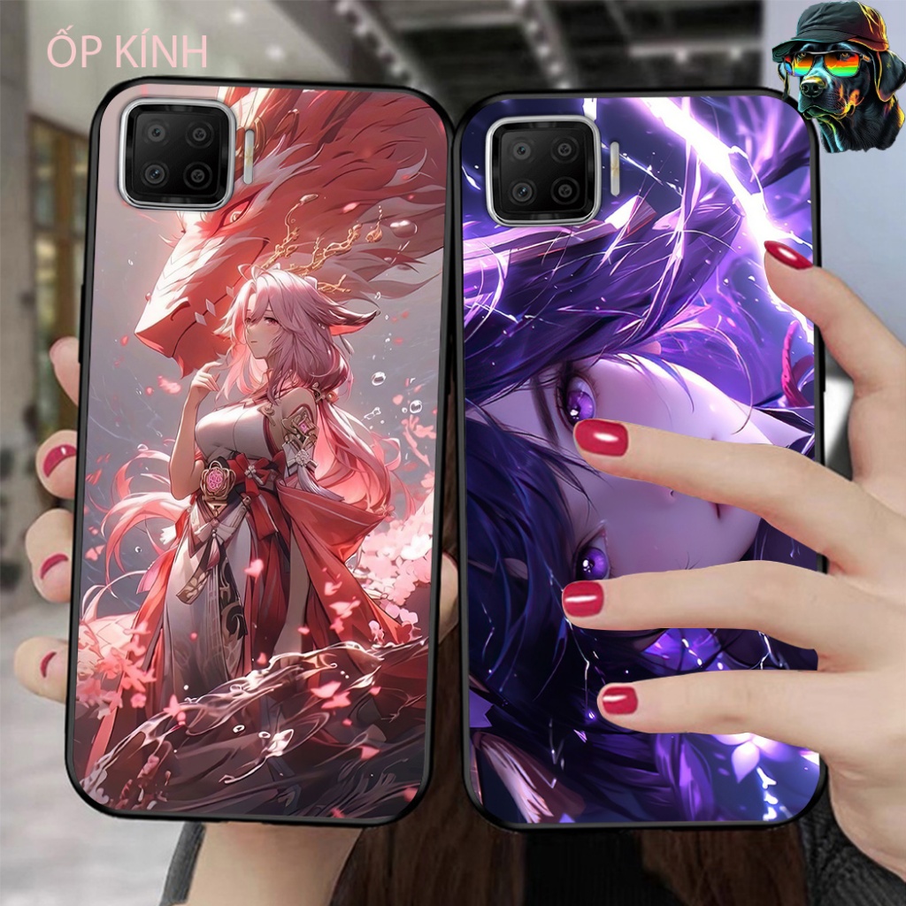 Ốp điện thoại mặt kính oppo a73 / oppo a93 4g in hình game thủ anime đẹp