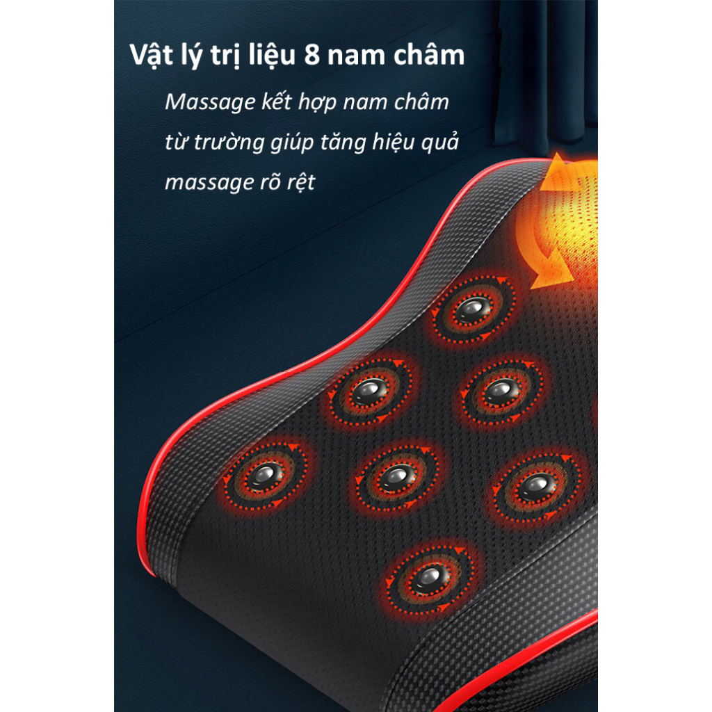 Gối Massage Cổ Vai Gáy Hồng Ngoại Đa Năng KL-19 Cao Cấp thế hệ mới