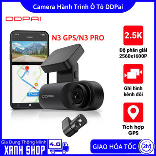 Camera hành trình ô tô ddpai n3 gps/ n3 pro phiên bản toàn cầu, độ phân giải 2.5k, giám sát xe 24/7, bh 12 tháng