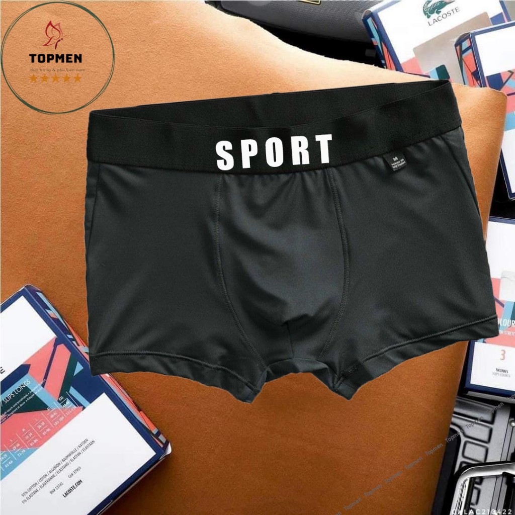 Quần sịp nam Sport thể thao chất thun Băng lạnh, quần lót nam cao cấp co giãn mềm mại thoáng mát